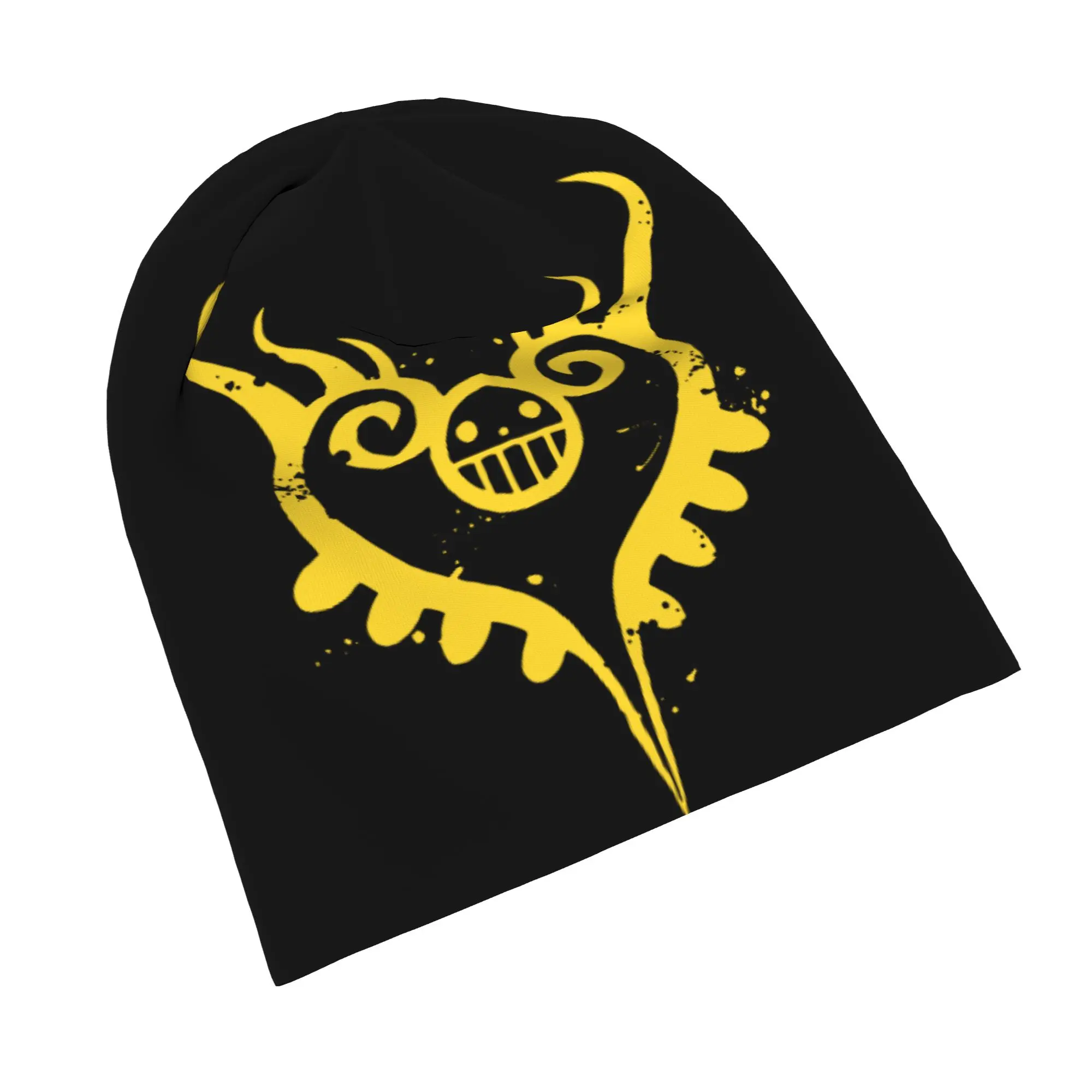 Trafalgar Law Heart Bonnet Hats Autumn Winter Outdoor Skullies Beanies Hats One Piece Anime for Men Women Warm Dual-use Caps