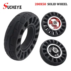 8 Inch 200x50 solid Tire Wheel Electric Scooter Wheel 200*50 no-Pneumatic Tire with Alloy Rim Wheel Accessories