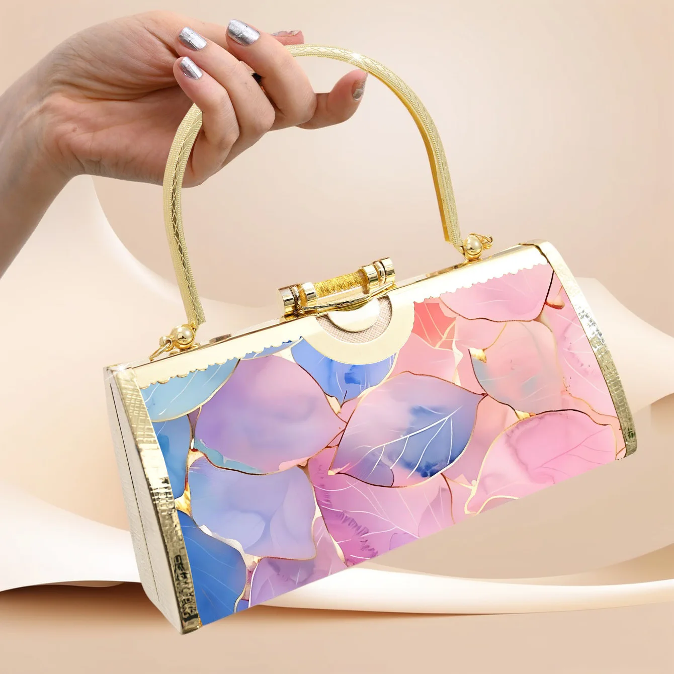 

Женская вечерняя сумочка, женская вечерняя сумка, набор из пяти ярких ретро-сумок для вечерних выходов.