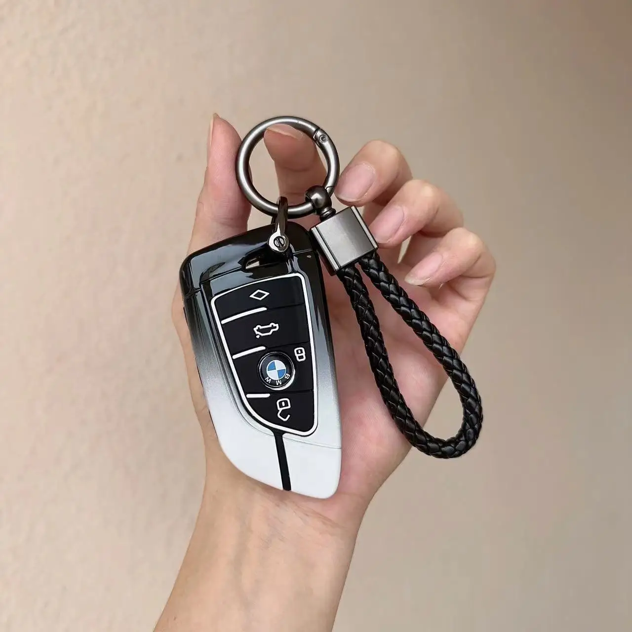 Alloy Car Smart Key Fob Case SKin Cover for BMW 3 4 5 Series 320i 530i 550i F20 F21 F30 F31 F25 F01 F02 Car Key Case Metal