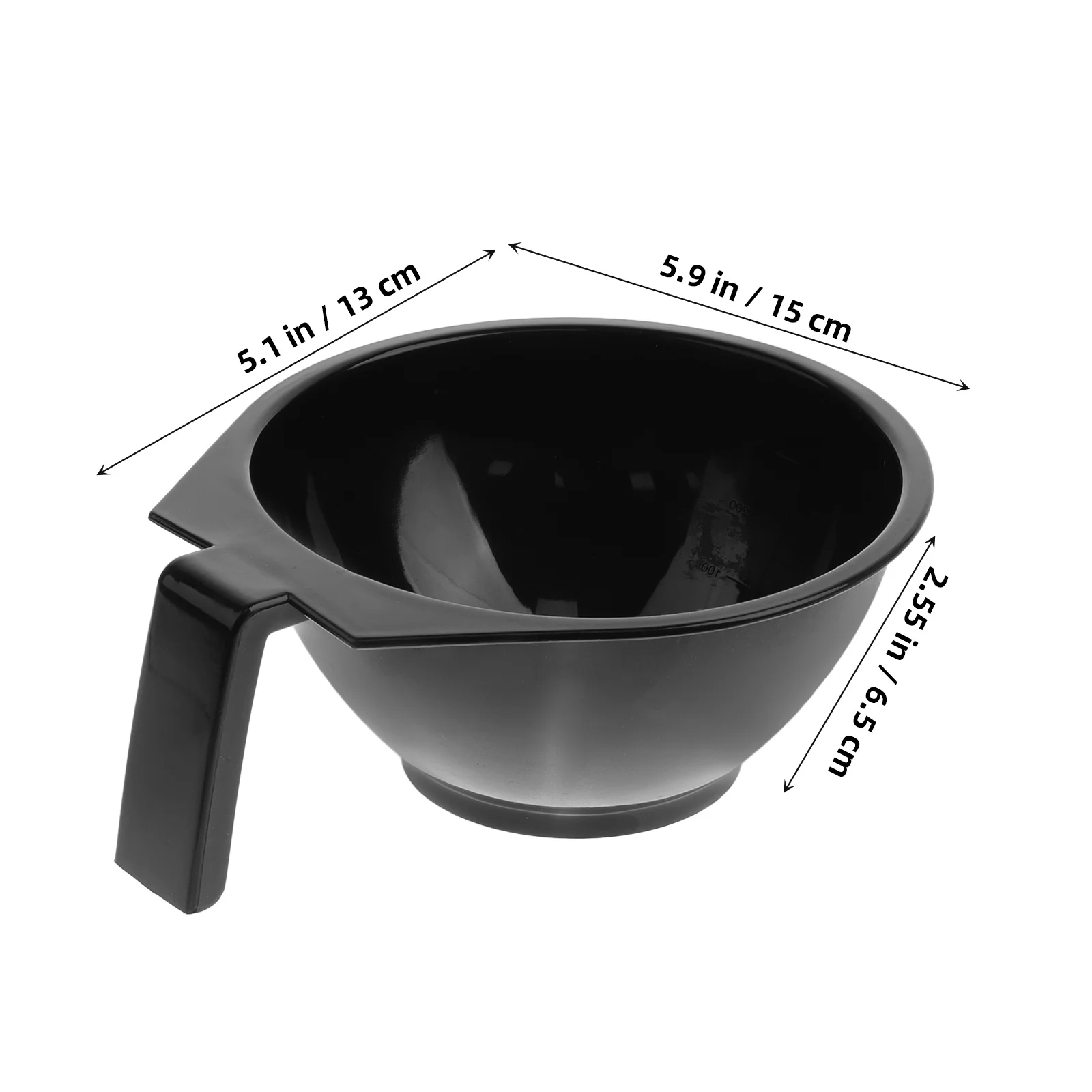 

5pcs Hair Dye Mixing Professional Plastic Coloring Bowl For Salon Diy Hair Coloring Kit Sturdy Lightweight Tinting Bowl Set