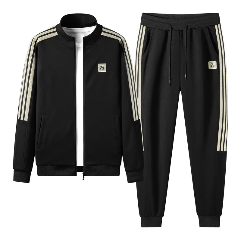 2024 Men\'s Sets Two Piece Set Tracksuit Casual Zipper Jacket + Pants Sport Suit Spring and Autumn Hoodies Sportswearswe