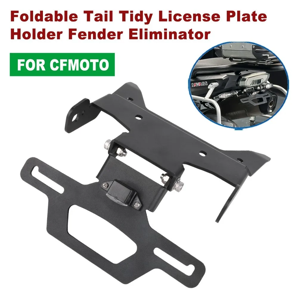 

For CFMOTO 700MT 2025 Foldable Tail Tidy License Plate Holder Fender Eliminator