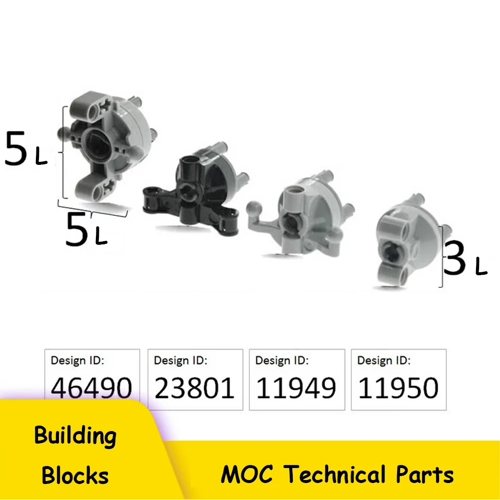 MOC parti tecniche sospensione sterzo Push Rod Putter ammortizzatore a molla per blocchi di costruzione fai da te pneumatico auto camion Drive Brick