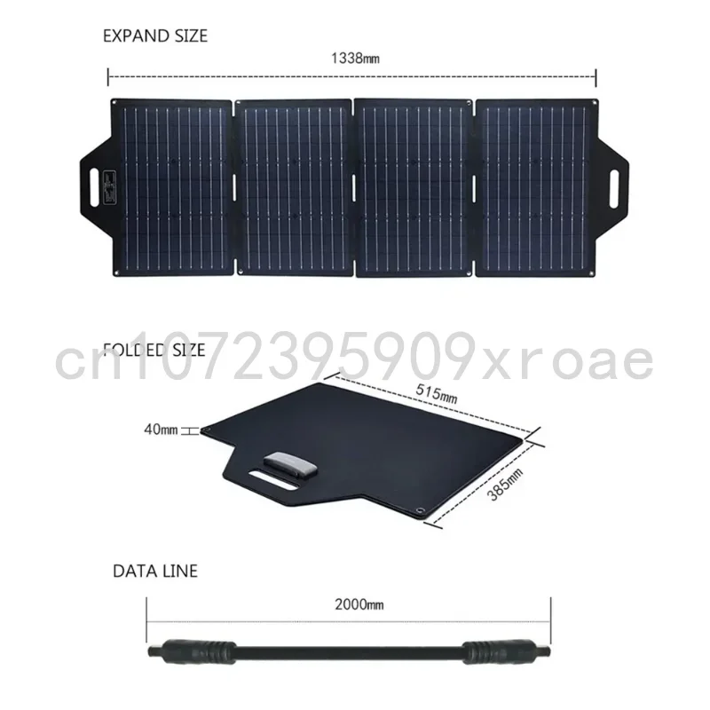 Portable Solar Panel Charger, Foldable Solar Charging Board,23% Photoelectric Conversion Rate for Car Battery and Cellphone, 25V