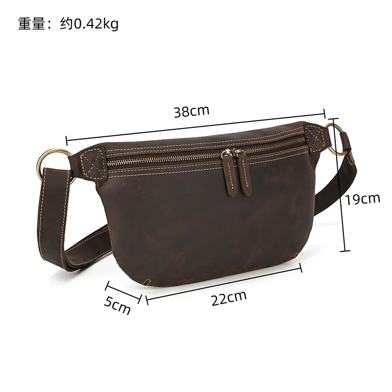 Retro head layer cofskin men shoulder casual crossbody bag mobile phone collection leather vertical men shoulder bag