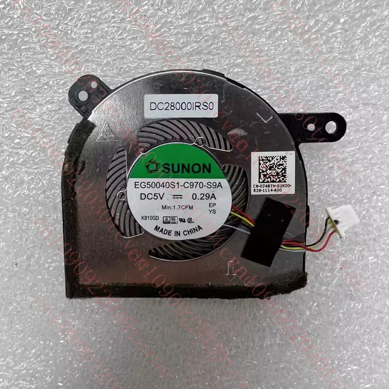 

07487H New Original For Dell Latitude 5285 Laptop CPU Cooling Fan Cooler Fan EG50040S1-C970-S9A 7487H CN-07487H High Quality