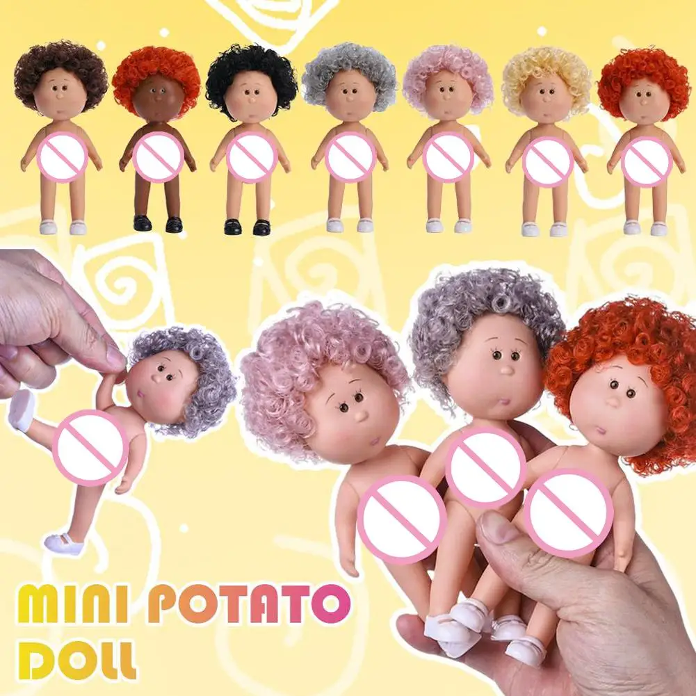 14cm Mini Potato Doll for Kids - Human-Shaped Plastic Doll DIY Dress-Up Body Cute Dolls Toys Without Clothes Kids Gifts