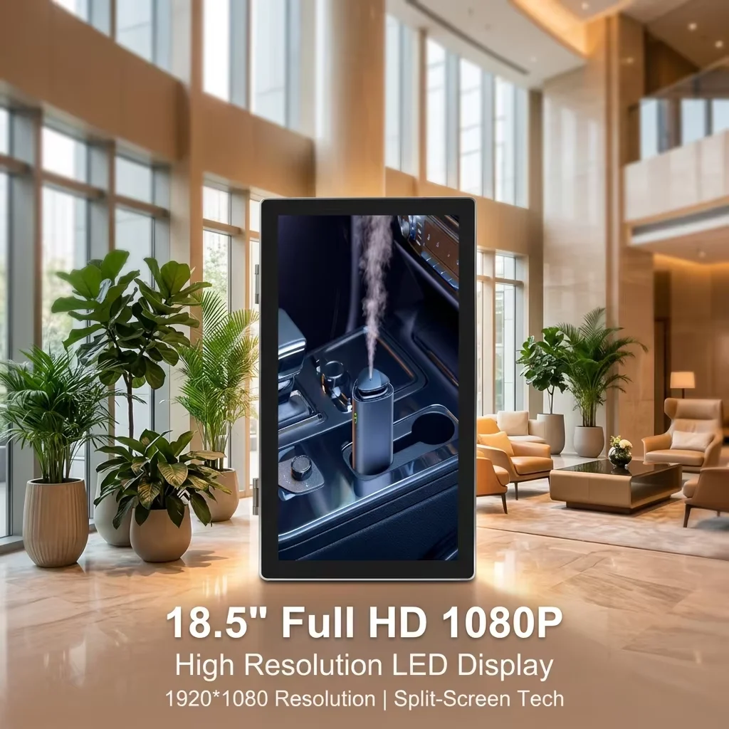 Commercial Scent Diffuser With Digital Advertising Display Screen, Wall Mounted Aroma Marketing Machine For Hotel Mall Elevator
