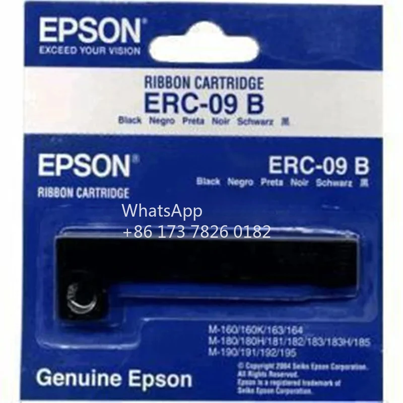 10PCS New Original ERC-09B RIBBON CARTRIDGE For Epson M-160 M-164 M-190 M-190G M-192 M-192G M-180 M-183 ERC-09 B ERC09 ERC09B