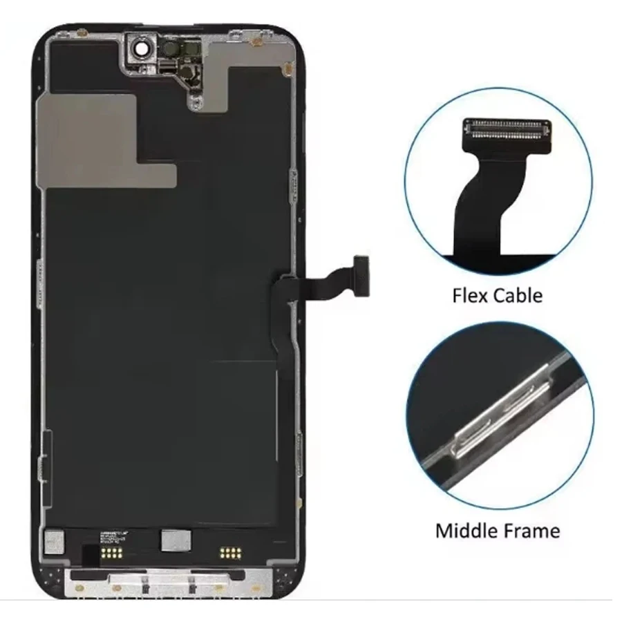 LCD For iPhone 13 14 15 Pro Max 14 Plus OEM In Stock Disassembly Display Screen Touch Screen No Dead Pixel Screen Replacement