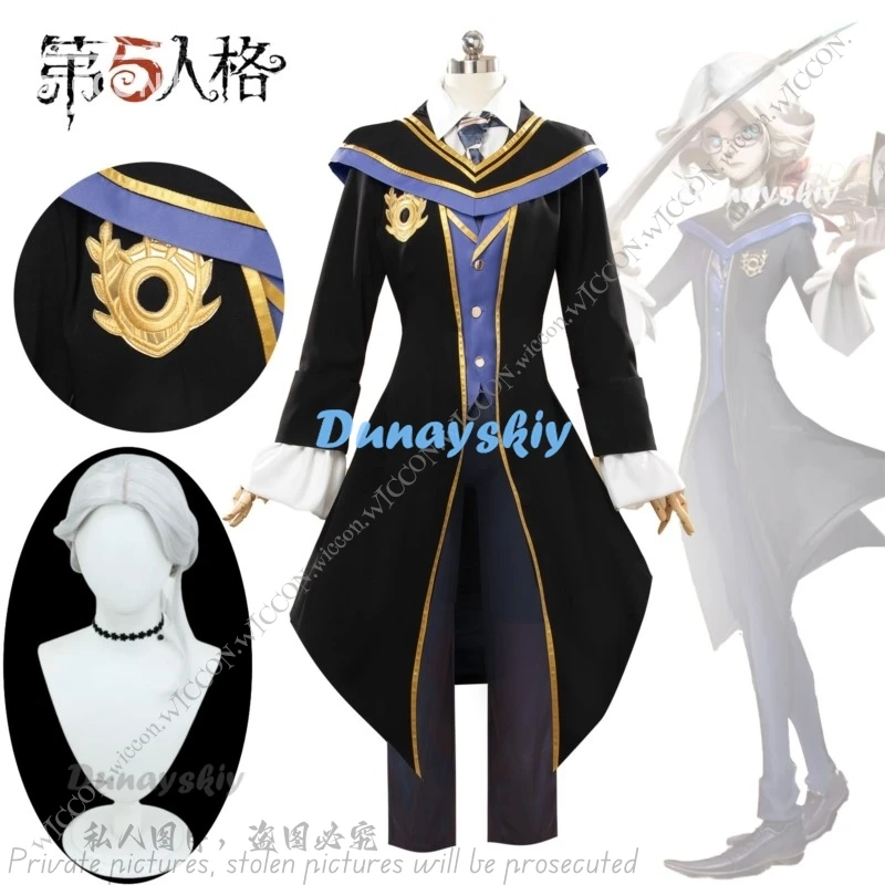 Identity V Game Cosplay Joseph Desaulniers Supervisor Ivory Tower Joseph Photographer Tyrant Comic-Con School Uniform Joseph Set