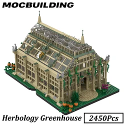 City Castle Plant Herbology Greenhouse Model MOC Building Block DIY Brick Display Construction Toy Gift Birthday Christmas