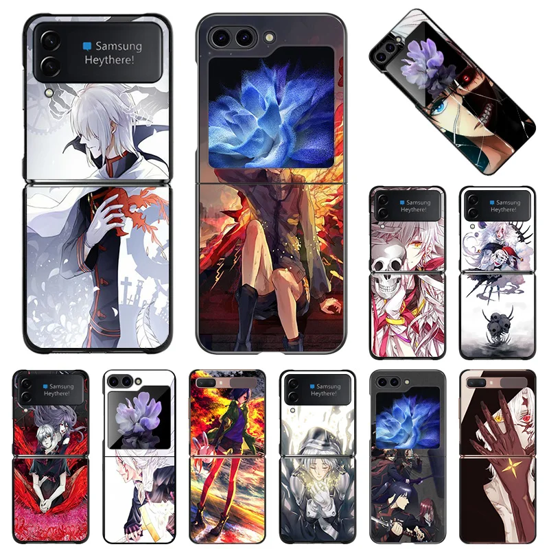 For Samsung Galaxy Z Flip6 Flip5 Flip3 Flip4 Tokyo Ghoul D. GRAY-MAN Hard Black Shockproof ZFlip6 5G Phone Shell Case Cover