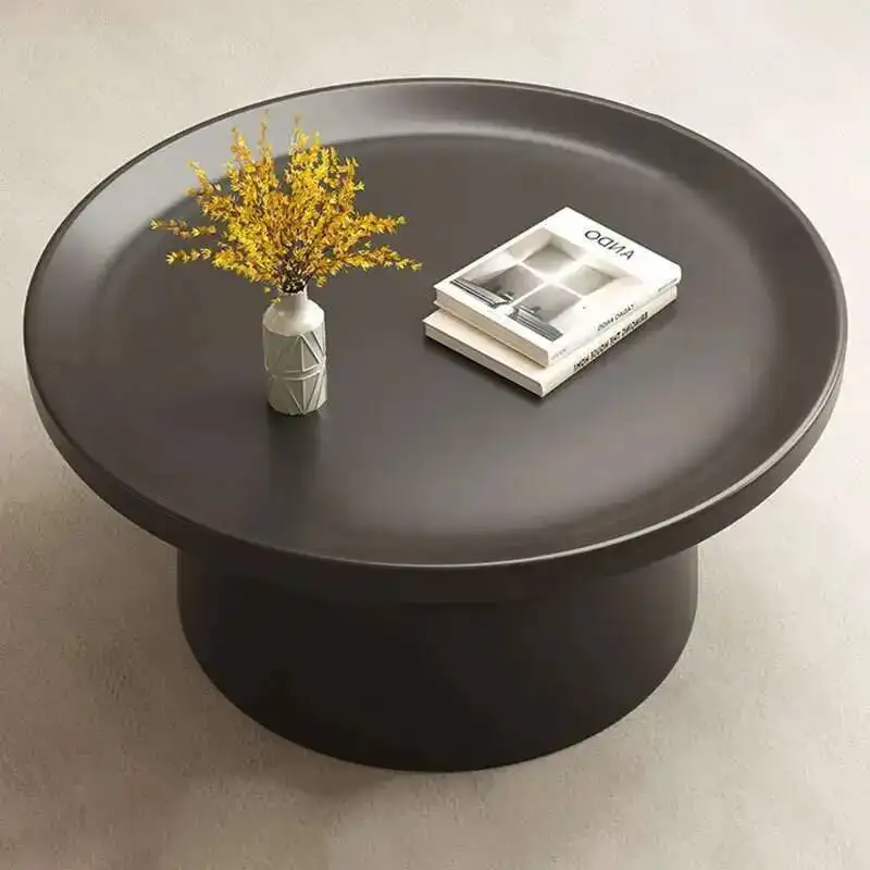 Mesas de centro modernas transparentes, organizador de almacenamiento, mesas de centro minimalistas de mármol, diseño redondo, Tavolino Da Salotto, muebles para el hogar
