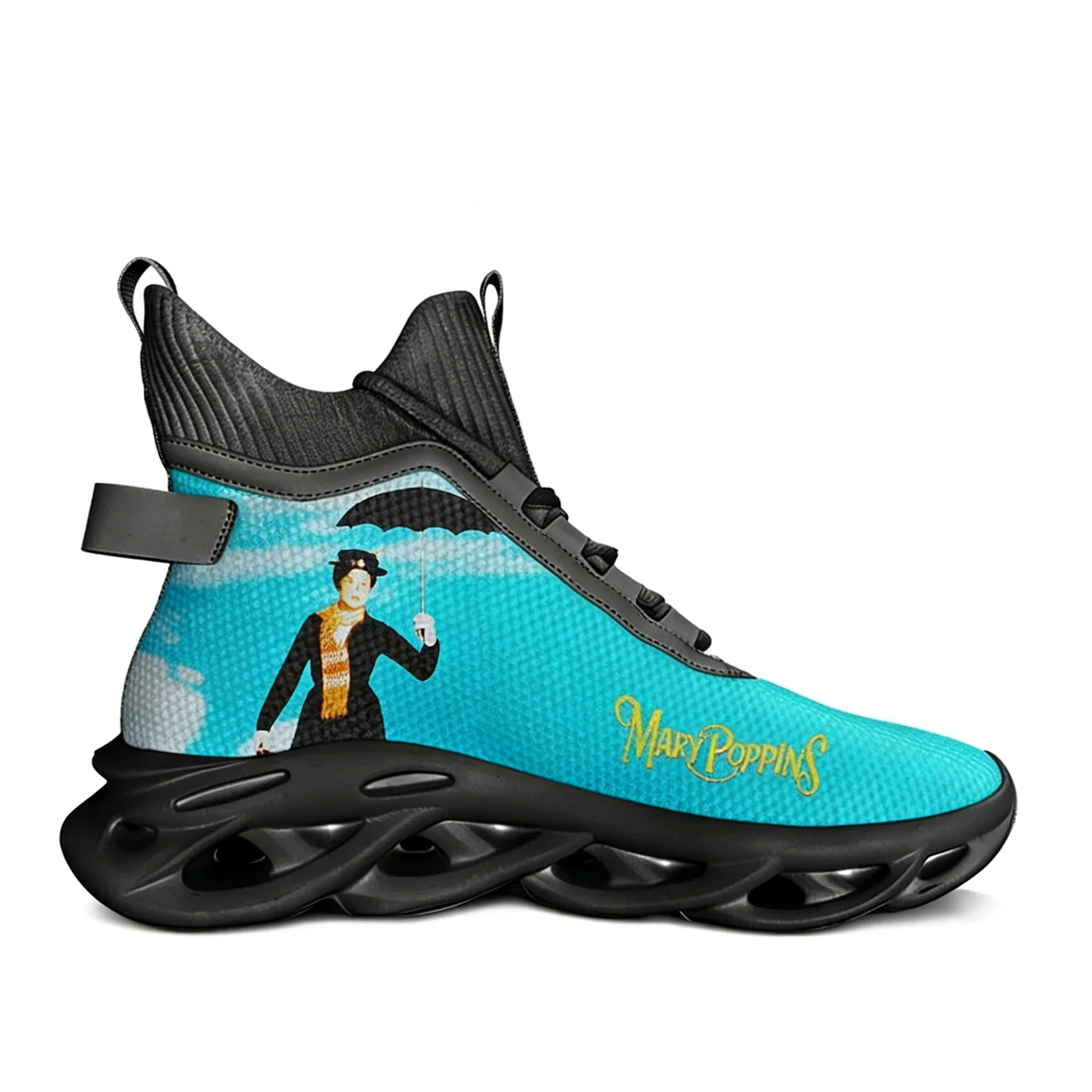 

Кроссовки Mary-Poppins High Top Flats, мужская и женская спортивная обувь, модные кроссовки высокого качества, сетчатая обувь на шнуровке, обувь на заказ