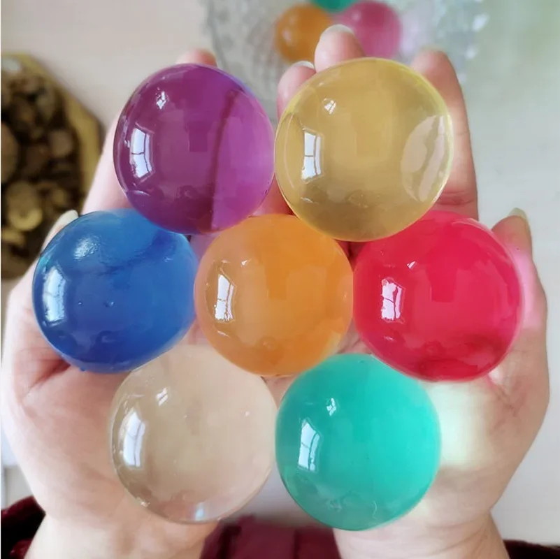 10 Pcs/lot Big Crystal Soil Mud Hydrogel Gel Kids Toy Water Beads Growing Up Water Balls Wedding Home Flower Decoration