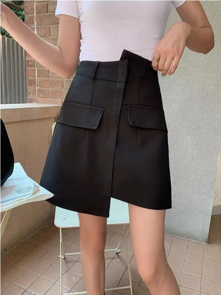 Saias femininas assimétricas especiais sedutoras aconchegantes estilo coreano verão diário legal casual na moda personalidade simples all-match novo