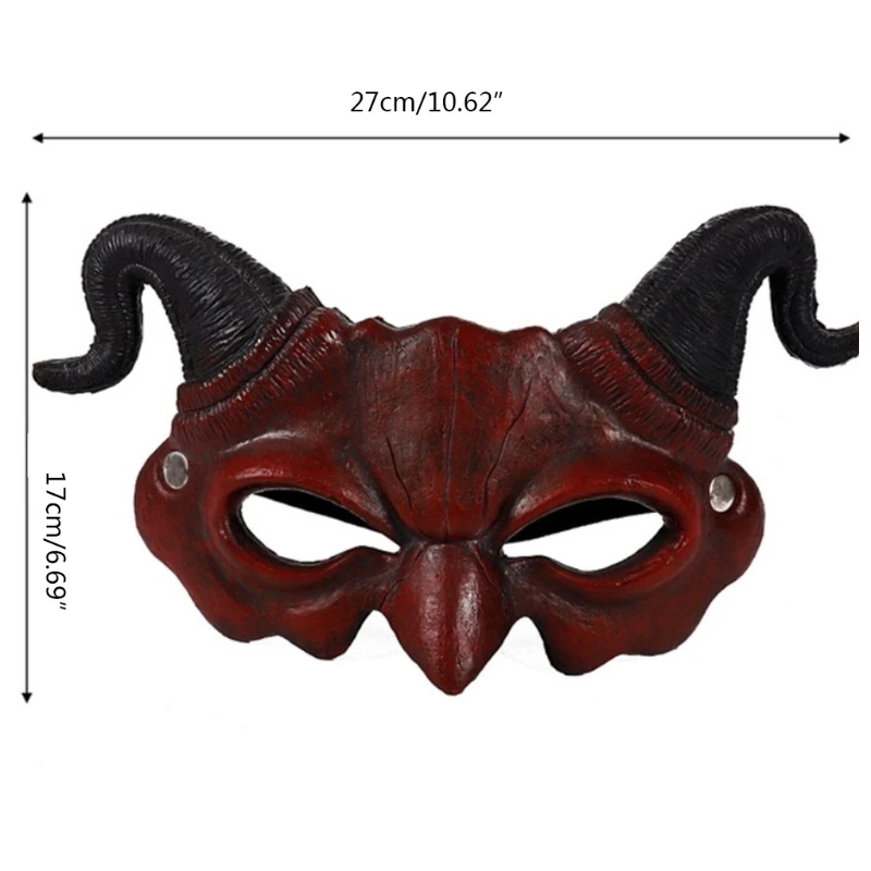 Halloween PU foam Face Mask Devil mask cosplay Goat mask sheep masks Horror scary props image 6