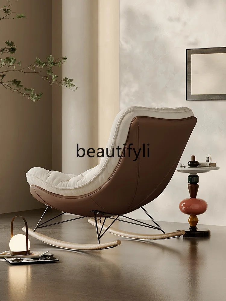 Honeycomb Rocking Flower Chair Living Room Love Rocking Sofa Lobster Chair Single Balcony Home Leisure Chair