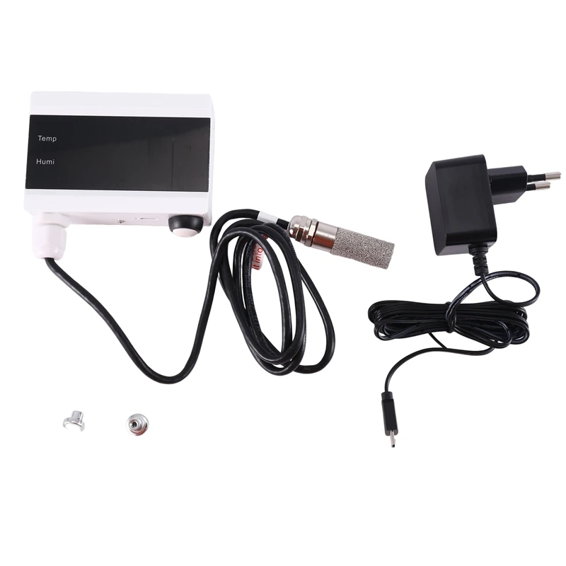 

Tuya WIFI Temperature Thermometer Alarm Sensor Smart Life App Home Thermostat EU Plug