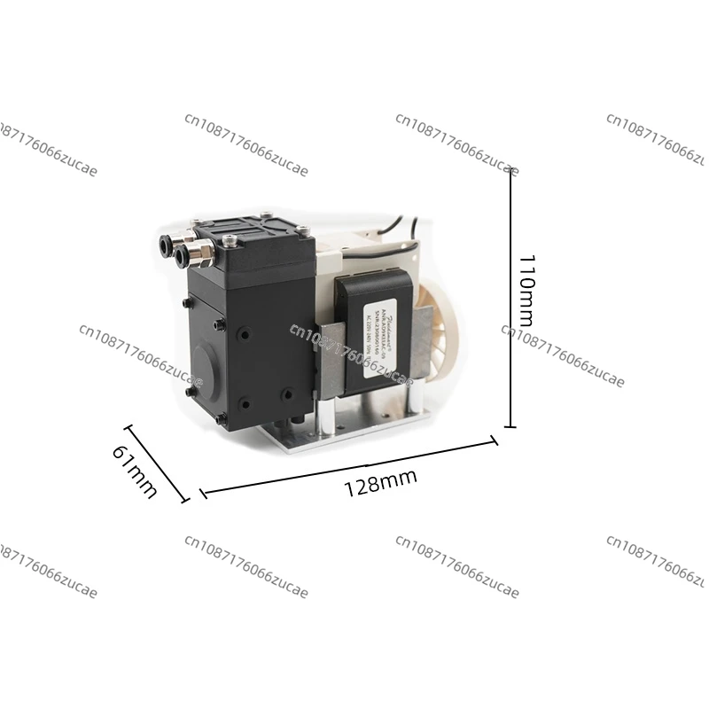 6-9L/min Micro Vacuum Pump AD9AC Silent Corrosion Resistant Large Flow Gas Sampling CEMS VOCS Diaphragm Micro Air Pump 60W