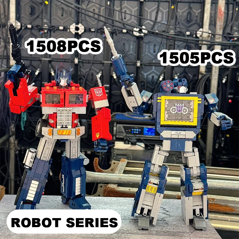 

Transforming Robot Series Building Blocks Transformation Mecha Warrior Assemble Bricks Deformable Car Toys Gift For Children Kid