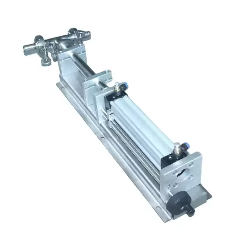 Horizontal Pneumatic Liquid Filling Assembly Mount Base Three-Way Piston Air Cylinder Filling Machine Spare Parts