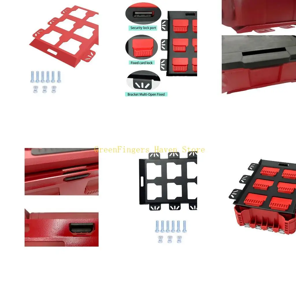 F68D for Packouts Toolboxes Half Width Packouts Black Mounting Plate