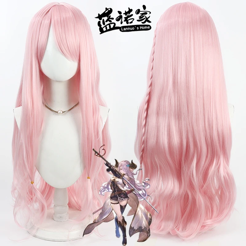 

Игра GRANBLUE FANTASY Relink Narmaya mao, парик для косплея, реквизит для Хэллоуина, синтетические волосы, термостойкое волокно + шапочка для парика