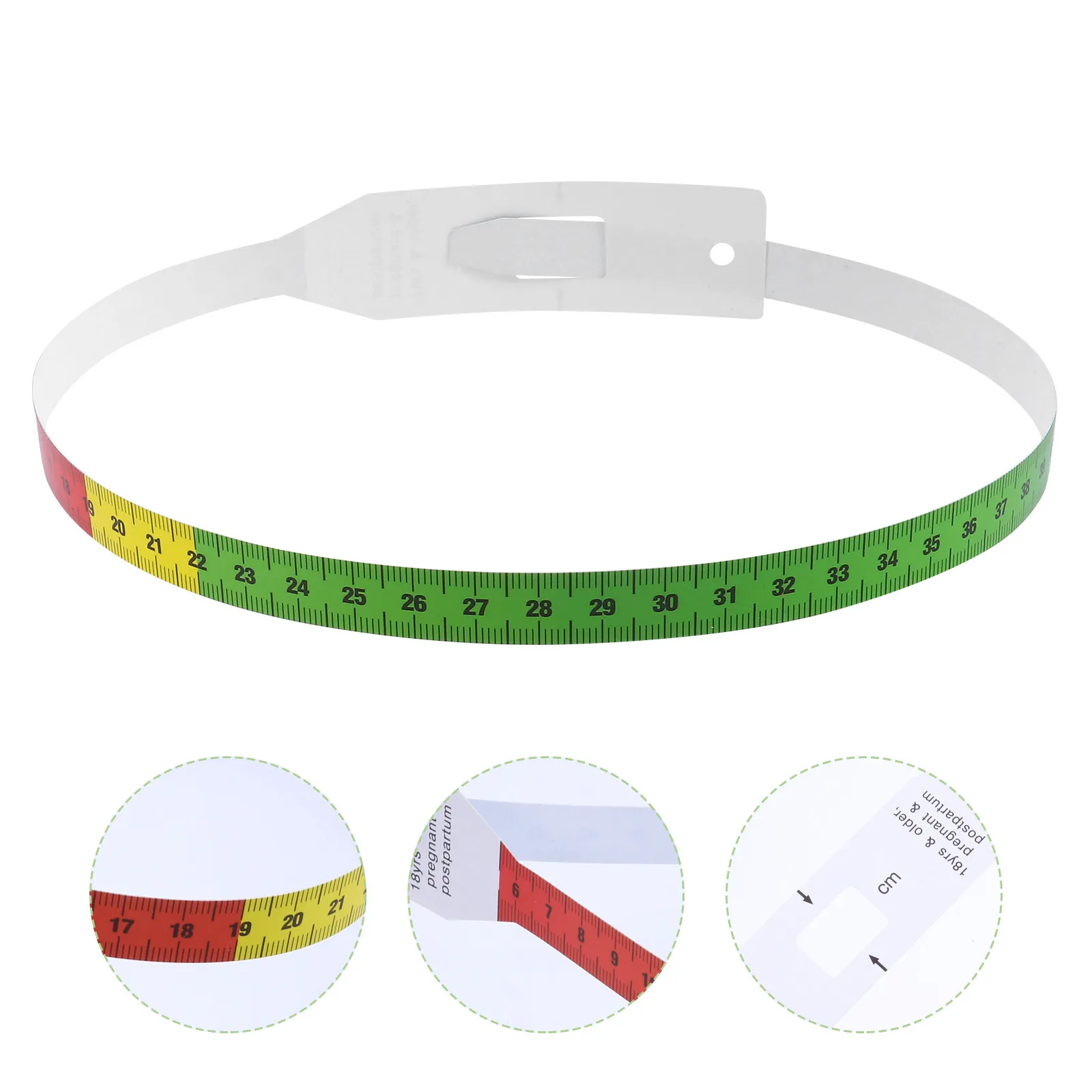 

3Pcs Head Gauge Measuring Tape Flexible PP Retractable Tape Measure for Children Arm Body Pediatric Circumference Measurement