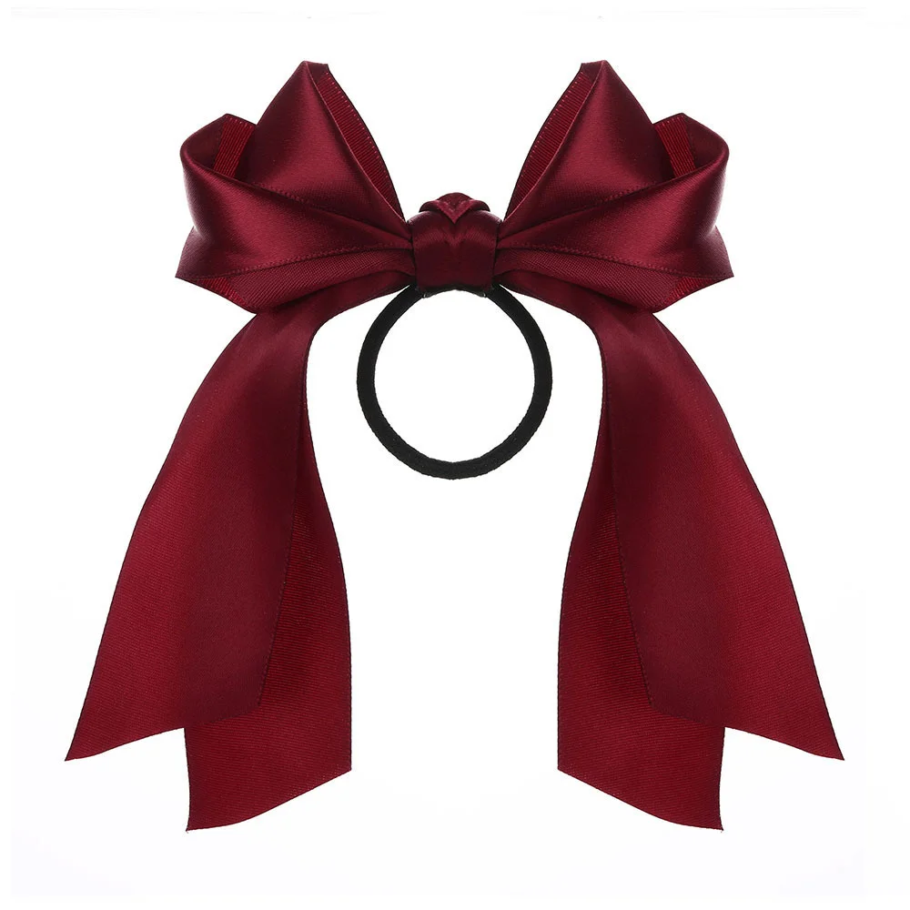 Korean BowKnot Hair Tie Scrunchies for Women Fashion Long Ribbon Elastic Hair Bands Bow Ponytail Ties Hair Accessories