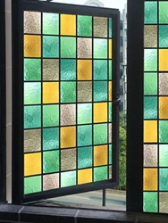 European Vintage Glass Paste, Custom Electrostatic, Non-Glue, Scrub Paper, Art Painting, Film to Prevent Light, Window Film, Htv
