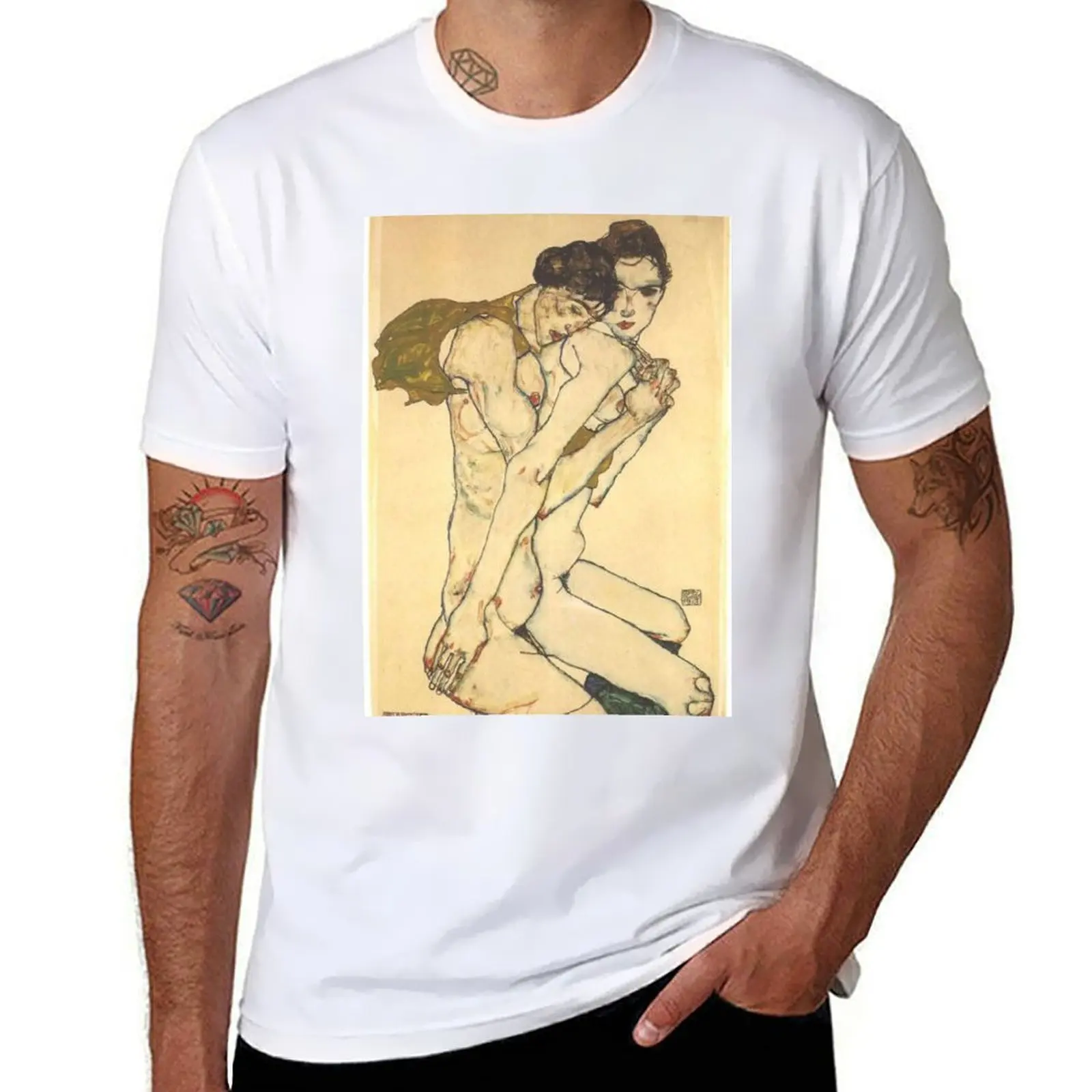 

oversize Egon high t Friendship, 1913 T-Shirt quality Schiele shirts man cotton shirt t anime