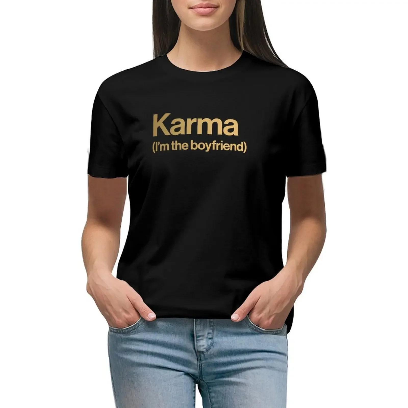 Karma (I'm the boyfriend) - Midnights Inspired Design T-Shirt summer top anime t-shirt dress for Women plus size sexy