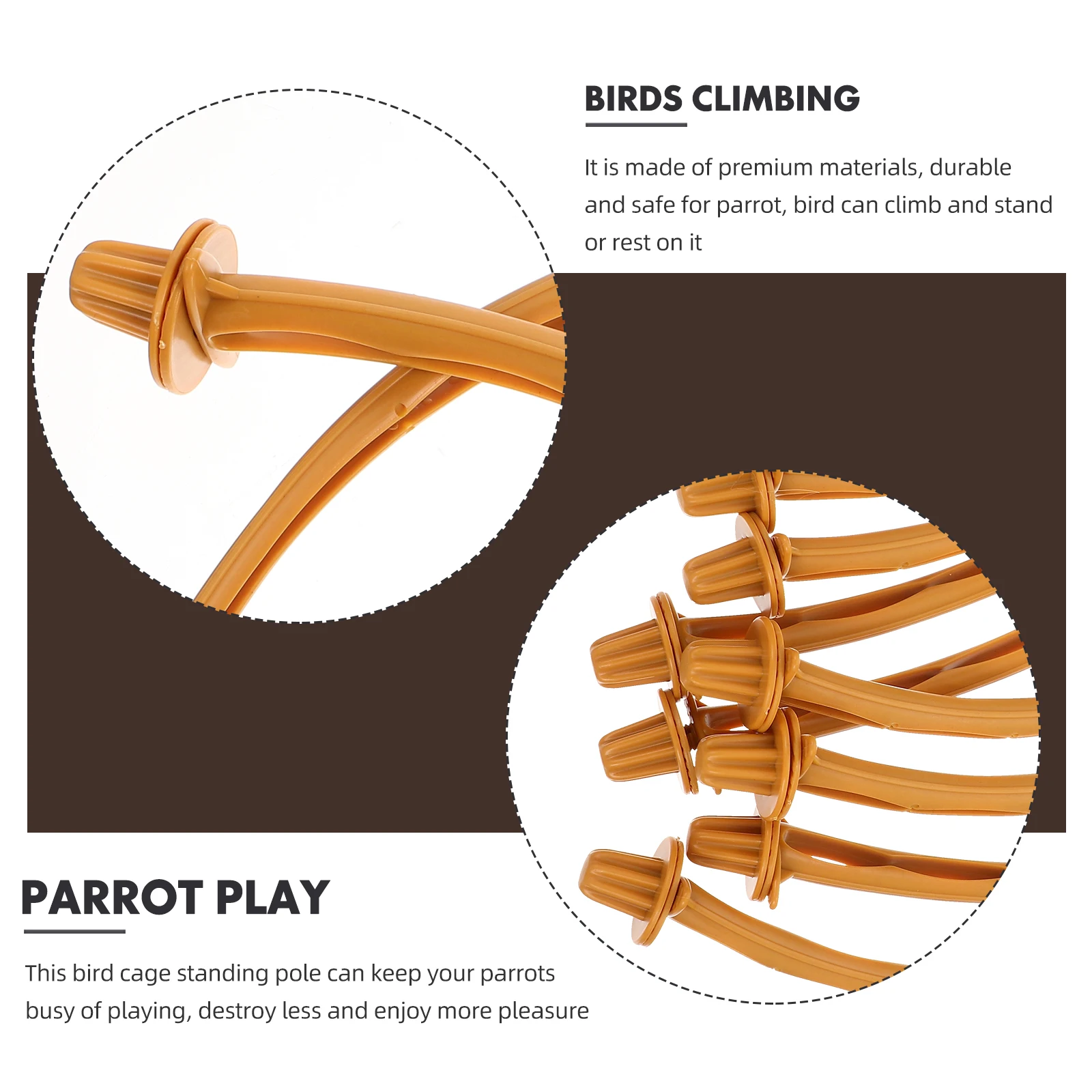 

10pcs Bird Stand Stick Durable Parrot Perch Pole For Cage Exercise Play Climb Rest Decor Accessories Birds Stand Parrot Bird