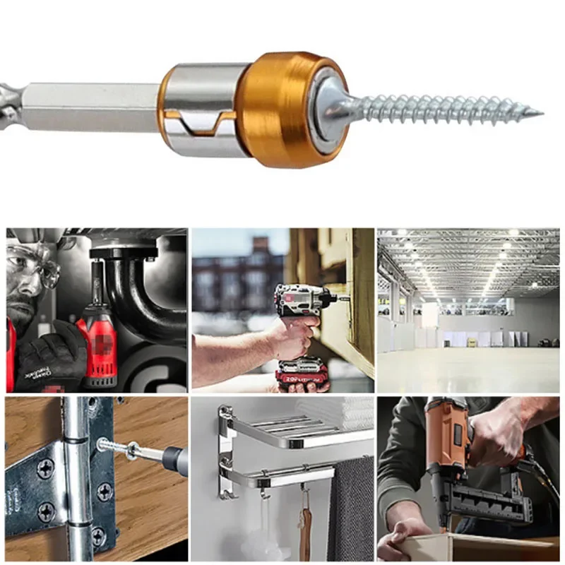 1Pc metallo forte anello magnetico bobina magnetica universale manicotto in acciaio testa cacciavite con accessori per strumenti posizionatore magnetico