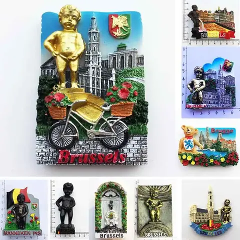 Belgium Brussels Fridge Magnet Souvenirs Manneken Pis Pee Statue magnetive sticker for the Refrigerator Decoration gift ideas
