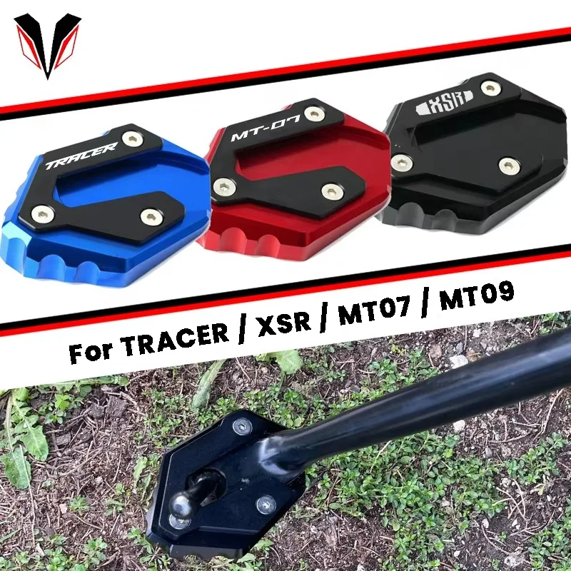 For YAMAHA Tracer 700 GT 9 900 Tracer 7GT MT07 MT09 XSR 700 900 MT 07 0Motorcycle Parts Kickstand Foot Side Stand Extension Pad