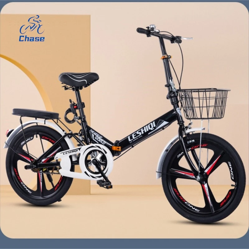 

Chase New Folding Bicycle Lightweight 20 22 Inches Male And Female Adult Bicycles, Shock-absorbing Student Bicycle For Commuting