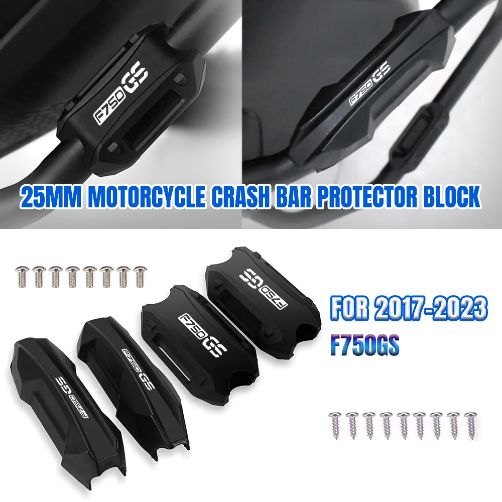

Motorcycle Bumper Engine Guard 25MM Protection Block Crash Bar Decorative For BMW F750GS F750 GS 2017 2018 2019 2020 2021-2023
