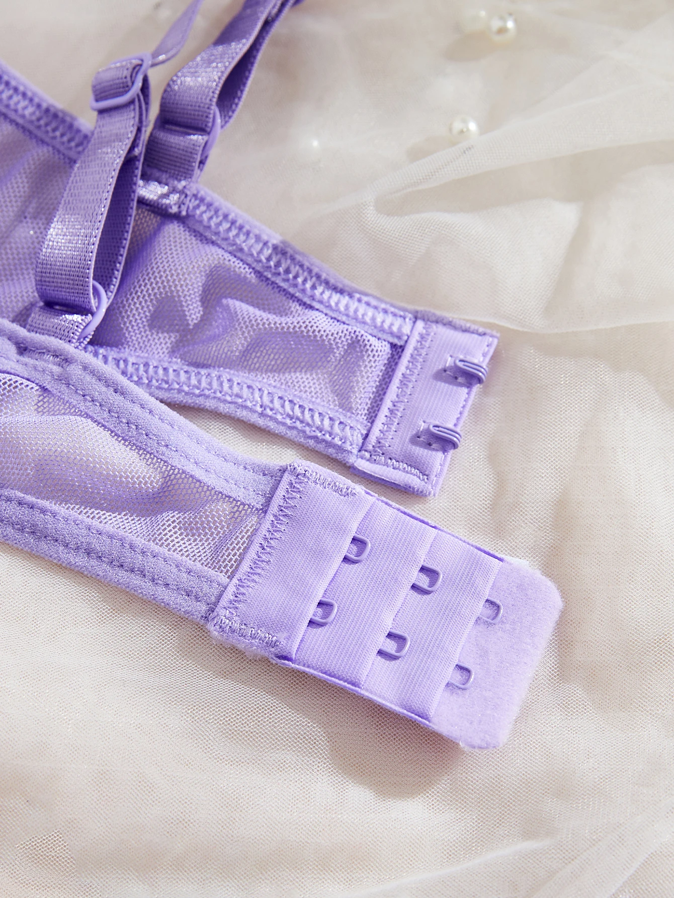 Purple Sexy Lingerie Woman Lace Transparent Underwear Fairy Embroidery Brief Sets Delicate Bra Panties Kits Erotic Breves Sets