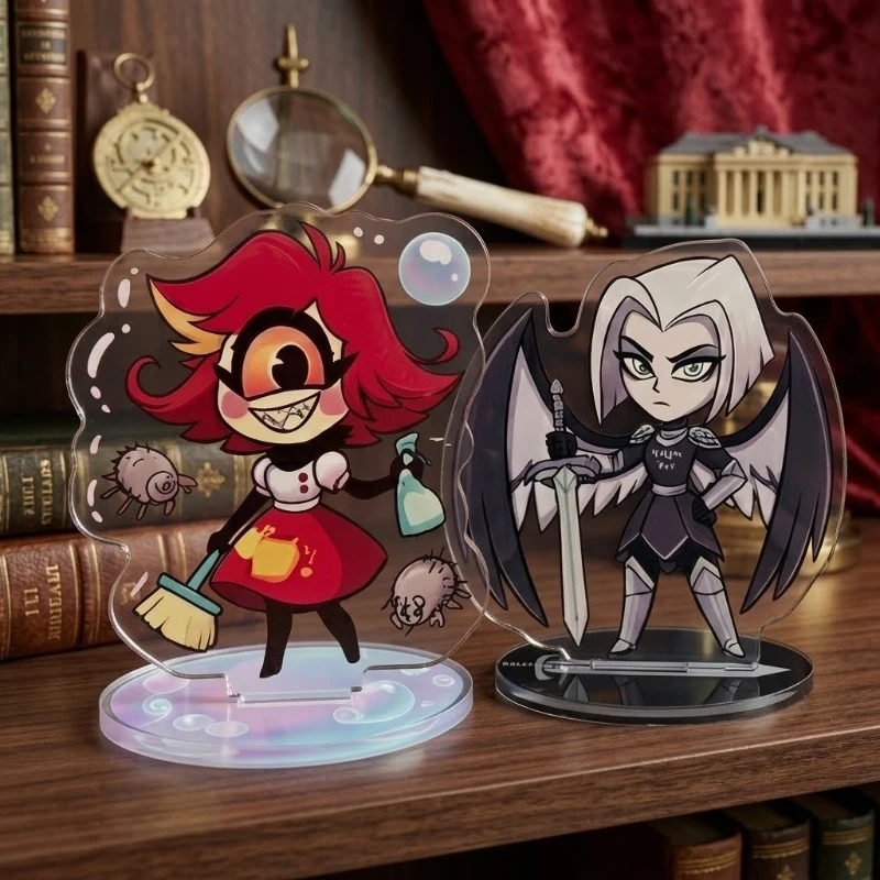 LUCIFER Hazbin Hotel Original Acrylic Handmade Cute Cartoon Anime Standee Pendant Toy Gift Birthday for Friends Desk Decor DIY