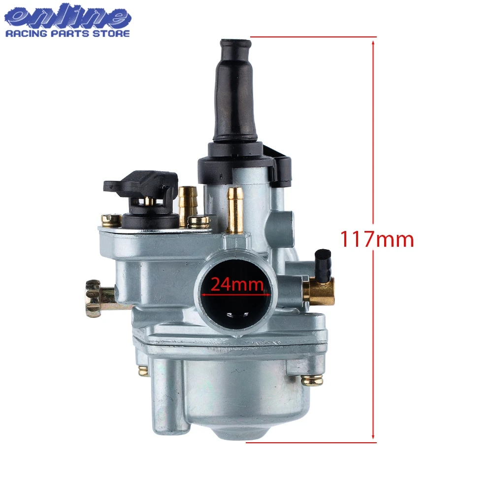 17.5mm Carburetor For Dellorto PHVA TOMOS A55 50cc 80cc A55 Carb Motorcycle Carb Scooters Motocross Accessories Dirt Pit Bike