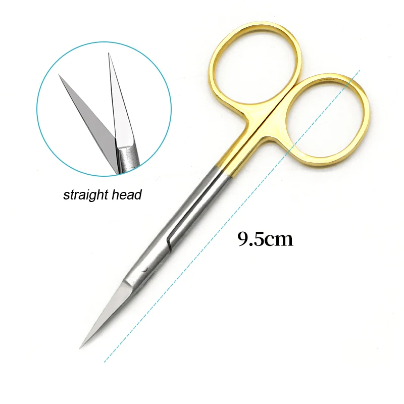 

Ophthalmic Medical Scissors Stainless Steel Double Eyelid Surgery Tool Dead Skin Scissors