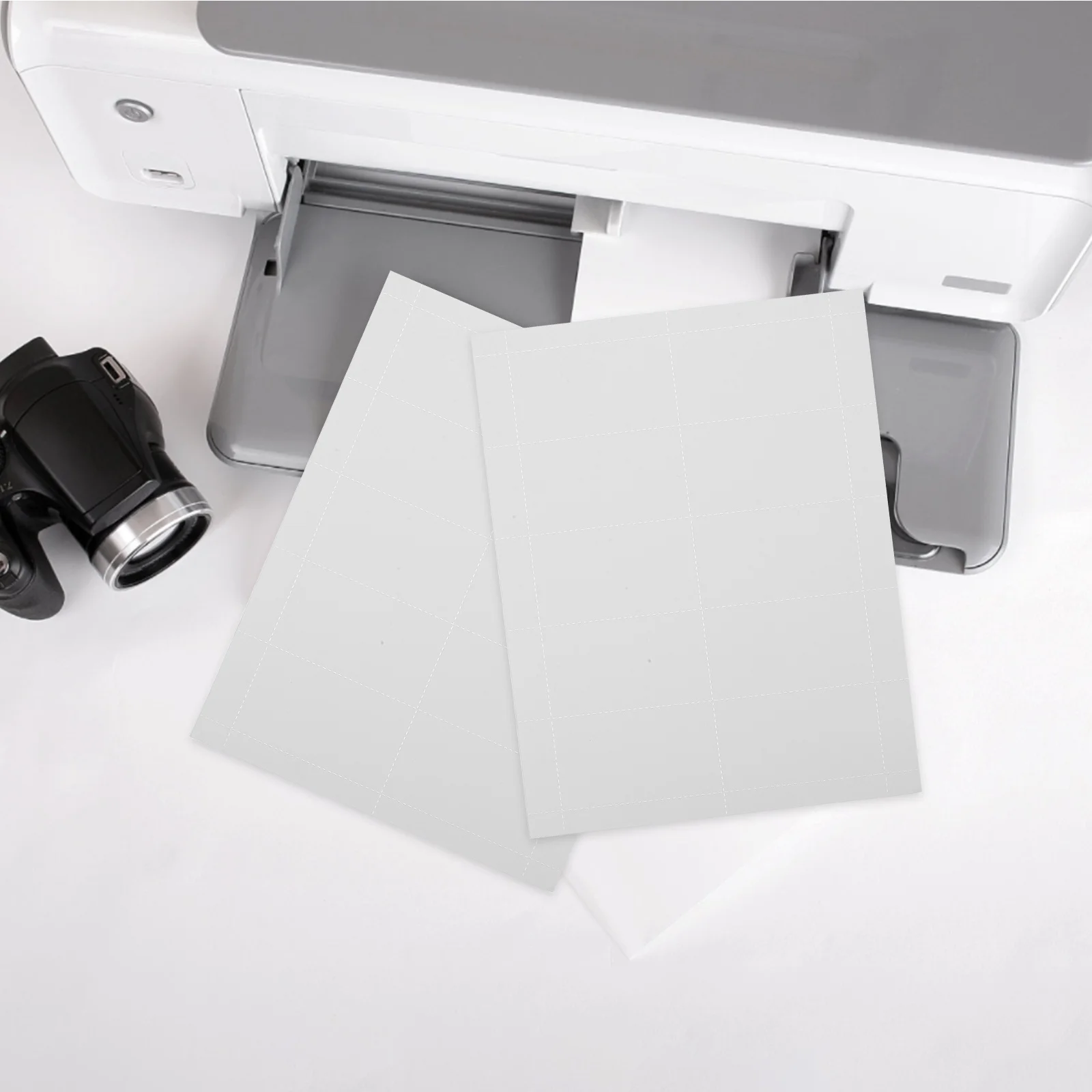 10 أوراق من ورق طباعة بطاقات العمل، بطاقات فارغة قابلة للطباعة، ورقة بطاقات عمل فارغة سريعة الجفاف