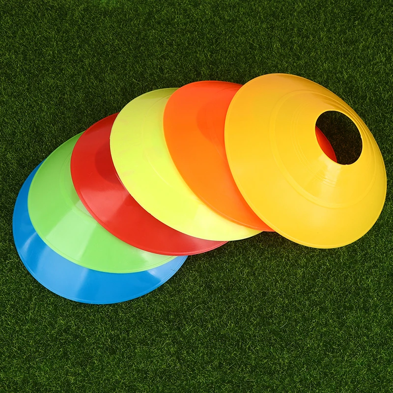 

5Pcs Football Training Logo Disc Obstacle Sign Cone Disc Multi Sport Training Plastic Stand Holder For Soccer Ball Game Disc