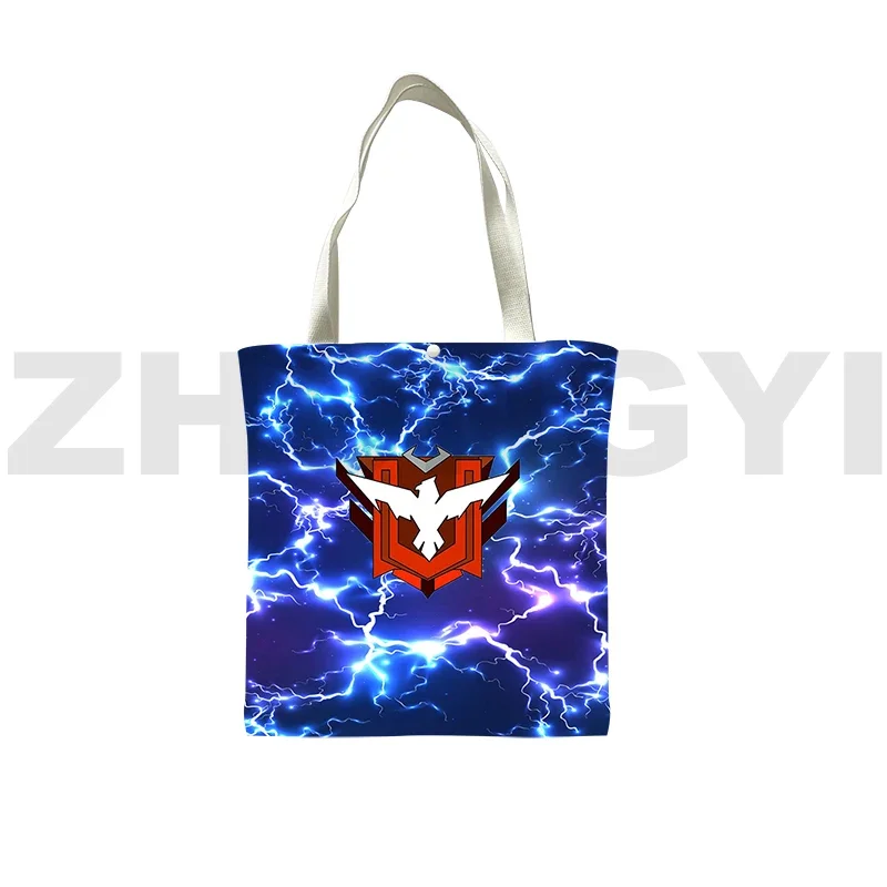 Travel Leisure Free Fire Garena 3D Shopping Bags Classic Game Print Pattern Canvas Bag Student Anime Tote Bag Cartoon Handbag