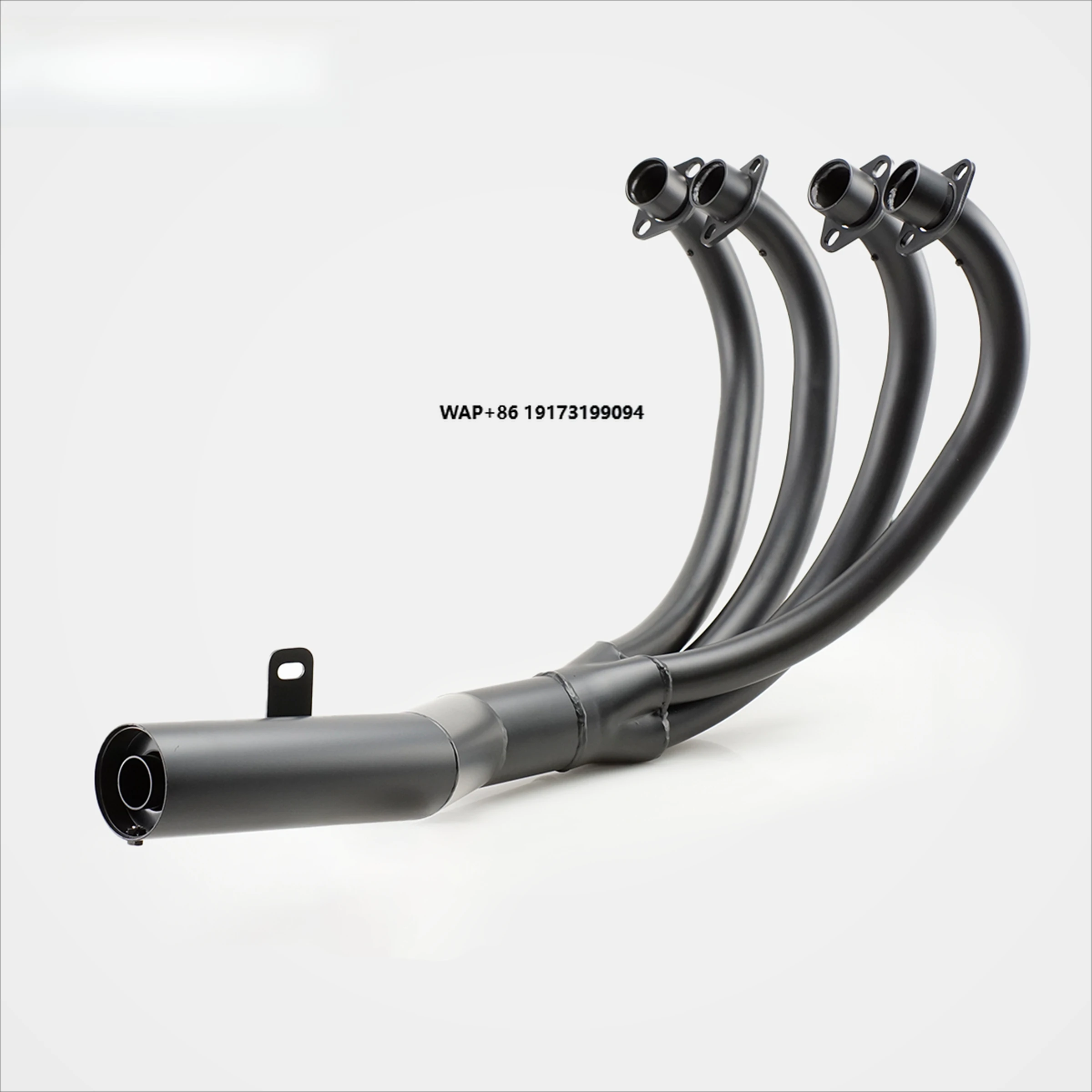 CB750K Fit 1969-1976 Vintage Style Black Spray Paint Motorcycle Full Exhaust System Throaty Growl Customizable OEM ODM