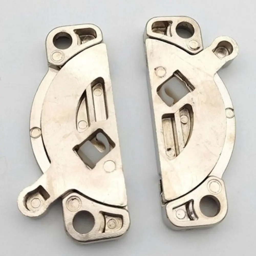 2 pcs Desk Supporting Tabletop Connector Folding Hinge Zinc Alloy Folding Table Buckles Silver Desktop Combination